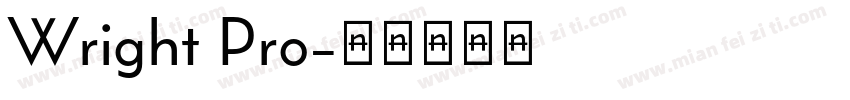 Wright Pro字体转换